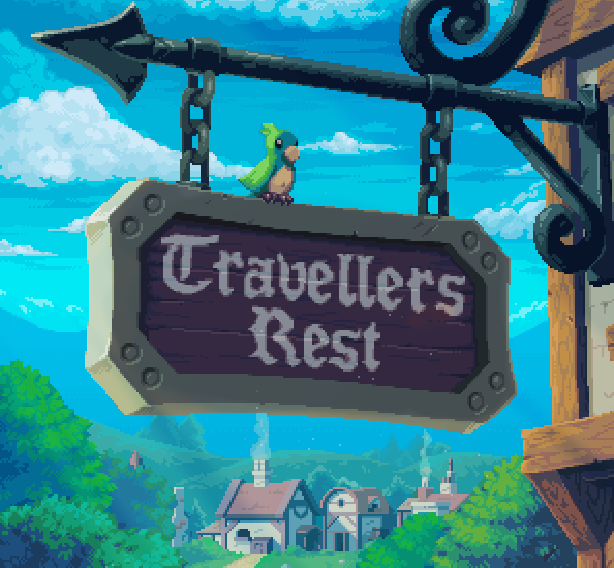 Travellers Rest Sign